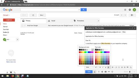 Email in Tagalog.